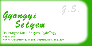 gyongyi selyem business card